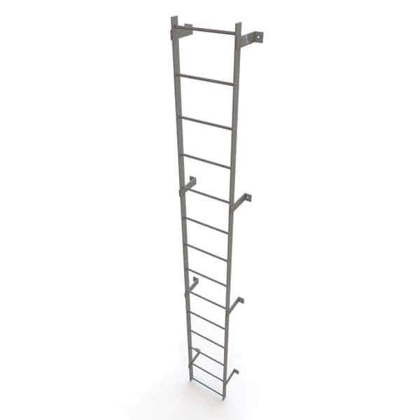 TRI-ARC - Rolling & Wall Mounted Ladders & Platforms Type: Fixed Ladder Style: Safety Cage - Industrial Tool & Supply