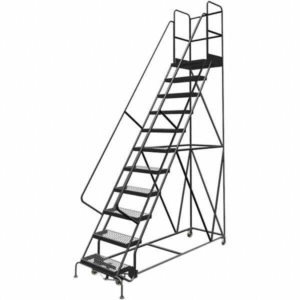 TRI-ARC - Rolling & Wall Mounted Ladders & Platforms Type: Rolling Warehouse Ladder Style: Rolling Platform Ladder - Industrial Tool & Supply