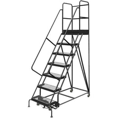 TRI-ARC - Rolling & Wall Mounted Ladders & Platforms Type: Rolling Warehouse Ladder Style: Rolling Platform Ladder - Industrial Tool & Supply