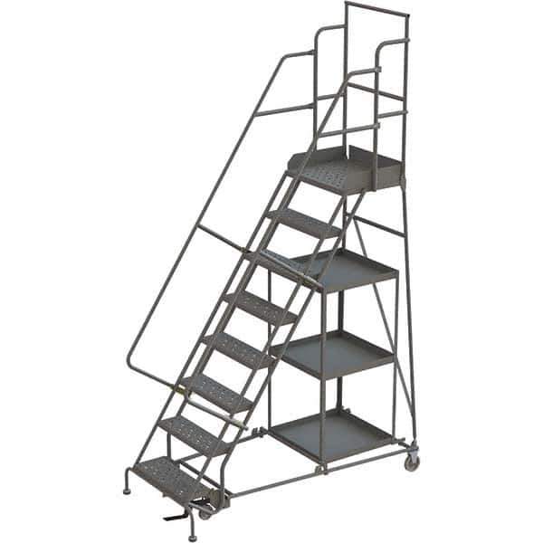 TRI-ARC - Rolling & Wall Mounted Ladders & Platforms Type: Stock-Picking Ladder Style: Rolling Safety Stock Picking Ladder - Industrial Tool & Supply