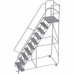 TRI-ARC - Rolling & Wall Mounted Ladders & Platforms Type: Rolling Warehouse Ladder Style: Rolling Safety Ladder - Industrial Tool & Supply