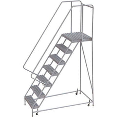TRI-ARC - Rolling & Wall Mounted Ladders & Platforms Type: Rolling Warehouse Ladder Style: Rolling Safety Ladder - Industrial Tool & Supply