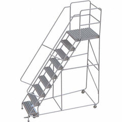 TRI-ARC - Rolling & Wall Mounted Ladders & Platforms Type: Rolling Warehouse Ladder Style: Rolling Safety Ladder - Industrial Tool & Supply