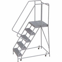 TRI-ARC - Rolling & Wall Mounted Ladders & Platforms Type: Rolling Warehouse Ladder Style: Rolling Safety Ladder - Industrial Tool & Supply