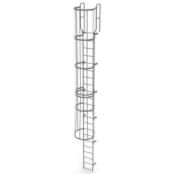 TRI-ARC - Rolling & Wall Mounted Ladders & Platforms Type: Fixed Ladder Style: Safety Cage - Industrial Tool & Supply