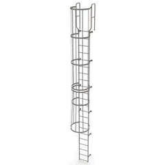 TRI-ARC - Rolling & Wall Mounted Ladders & Platforms Type: Fixed Ladder Style: Safety Cage - Industrial Tool & Supply