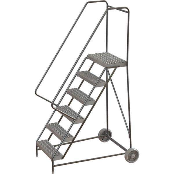 TRI-ARC - Rolling & Wall Mounted Ladders & Platforms Type: Rolling Warehouse Ladder Style: Rolling Safety Ladder - Industrial Tool & Supply