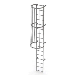 TRI-ARC - Rolling & Wall Mounted Ladders & Platforms Type: Fixed Ladder Style: Safety Cage - Industrial Tool & Supply