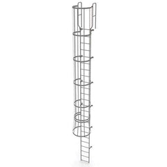 TRI-ARC - Rolling & Wall Mounted Ladders & Platforms Type: Fixed Ladder Style: Safety Cage - Industrial Tool & Supply