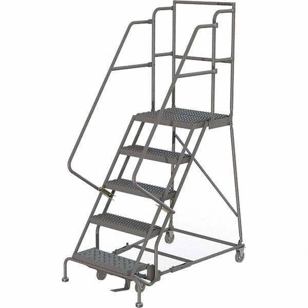 TRI-ARC - Rolling & Wall Mounted Ladders & Platforms Type: Rolling Warehouse Ladder Style: Rolling Platform Ladder - Industrial Tool & Supply