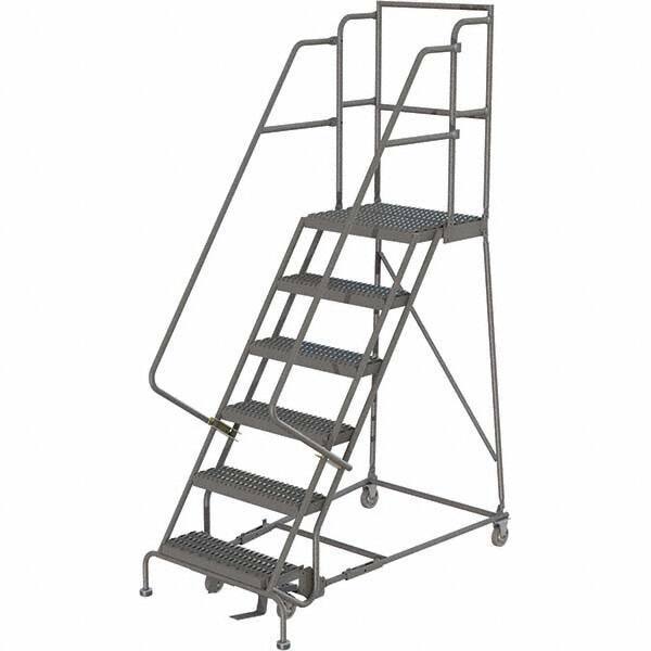 TRI-ARC - Rolling & Wall Mounted Ladders & Platforms Type: Rolling Warehouse Ladder Style: Rolling Platform Ladder - Industrial Tool & Supply