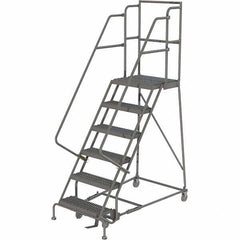 TRI-ARC - Rolling & Wall Mounted Ladders & Platforms Type: Rolling Warehouse Ladder Style: Rolling Platform Ladder - Industrial Tool & Supply