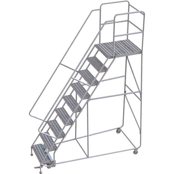 TRI-ARC - Rolling & Wall Mounted Ladders & Platforms Type: Rolling Warehouse Ladder Style: Rolling Safety Ladder - Industrial Tool & Supply