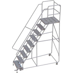 TRI-ARC - Rolling & Wall Mounted Ladders & Platforms Type: Rolling Warehouse Ladder Style: Rolling Safety Ladder - Industrial Tool & Supply
