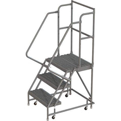 TRI-ARC - Rolling & Wall Mounted Ladders & Platforms Type: Rolling Warehouse Ladder Style: Rolling Platform Ladder - Industrial Tool & Supply