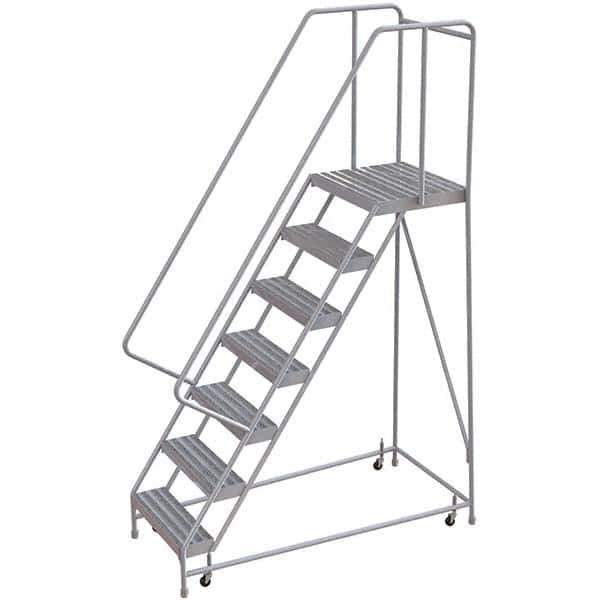 TRI-ARC - Rolling & Wall Mounted Ladders & Platforms Type: Rolling Warehouse Ladder Style: Rolling Safety Ladder - Industrial Tool & Supply