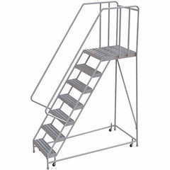 TRI-ARC - Rolling & Wall Mounted Ladders & Platforms Type: Rolling Warehouse Ladder Style: Rolling Safety Ladder - Industrial Tool & Supply