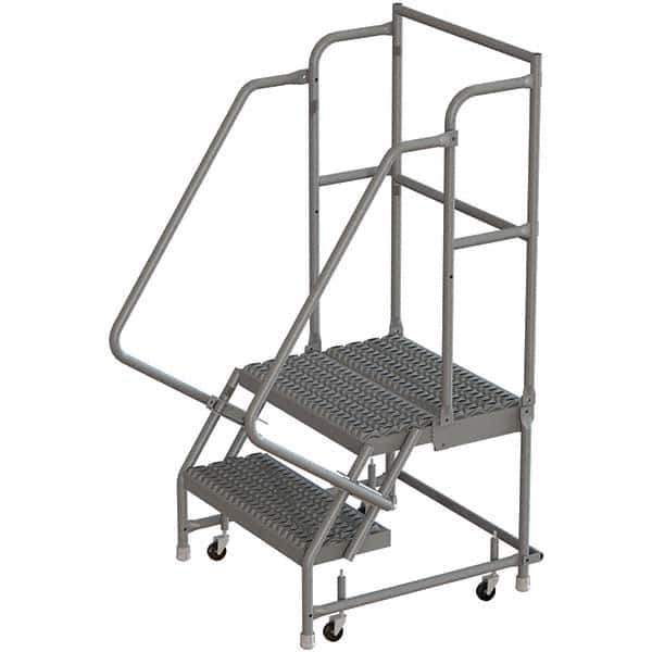 TRI-ARC - Rolling & Wall Mounted Ladders & Platforms Type: Rolling Warehouse Ladder Style: Rolling Platform Ladder - Industrial Tool & Supply