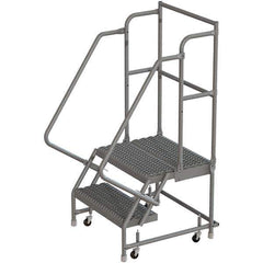 TRI-ARC - Rolling & Wall Mounted Ladders & Platforms Type: Rolling Warehouse Ladder Style: Rolling Platform Ladder - Industrial Tool & Supply