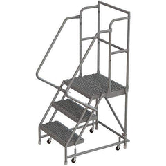 TRI-ARC - Rolling & Wall Mounted Ladders & Platforms Type: Rolling Warehouse Ladder Style: Rolling Platform Ladder - Industrial Tool & Supply