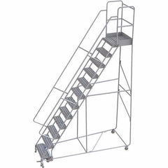 TRI-ARC - Rolling & Wall Mounted Ladders & Platforms Type: Rolling Warehouse Ladder Style: Rolling Safety Ladder - Industrial Tool & Supply
