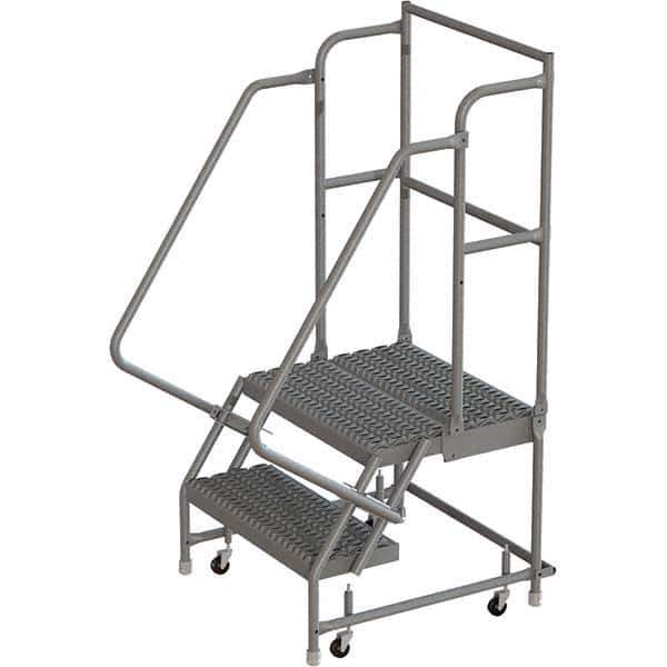 TRI-ARC - Rolling & Wall Mounted Ladders & Platforms Type: Rolling Warehouse Ladder Style: Rolling Platform Ladder - Industrial Tool & Supply
