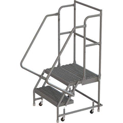 TRI-ARC - Rolling & Wall Mounted Ladders & Platforms Type: Rolling Warehouse Ladder Style: Rolling Platform Ladder - Industrial Tool & Supply
