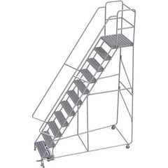 TRI-ARC - Rolling & Wall Mounted Ladders & Platforms Type: Rolling Warehouse Ladder Style: Rolling Safety Ladder - Industrial Tool & Supply