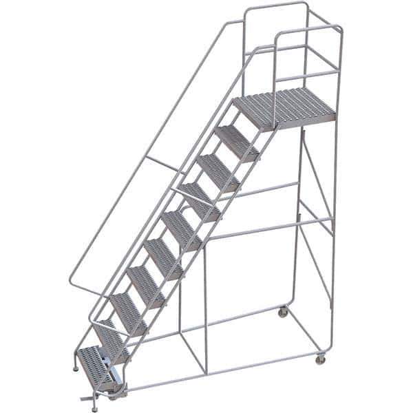 TRI-ARC - Rolling & Wall Mounted Ladders & Platforms Type: Rolling Warehouse Ladder Style: Rolling Safety Ladder - Industrial Tool & Supply