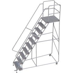 TRI-ARC - Rolling & Wall Mounted Ladders & Platforms Type: Rolling Warehouse Ladder Style: Rolling Safety Ladder - Industrial Tool & Supply