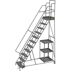 TRI-ARC - Rolling & Wall Mounted Ladders & Platforms Type: Stock-Picking Ladder Style: Rolling Safety Stock Picking Ladder - Industrial Tool & Supply