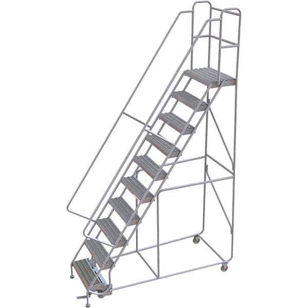 TRI-ARC - Rolling & Wall Mounted Ladders & Platforms Type: Rolling Warehouse Ladder Style: Rolling Safety Ladder - Industrial Tool & Supply