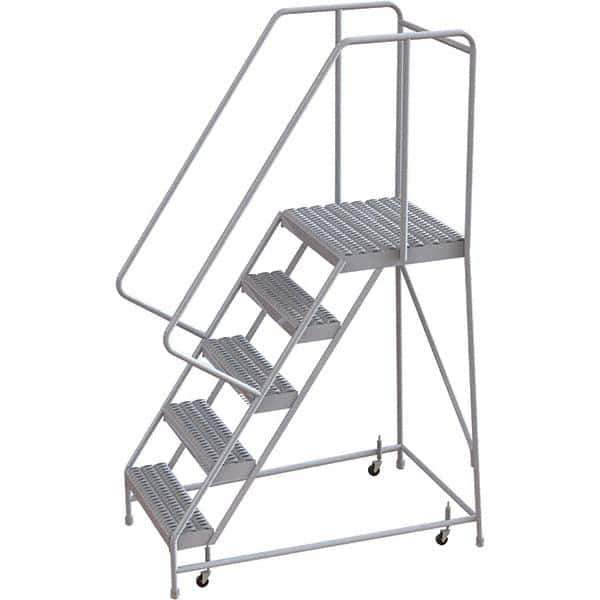 TRI-ARC - Rolling & Wall Mounted Ladders & Platforms Type: Rolling Warehouse Ladder Style: Rolling Safety Ladder - Industrial Tool & Supply