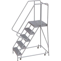 TRI-ARC - Rolling & Wall Mounted Ladders & Platforms Type: Rolling Warehouse Ladder Style: Rolling Safety Ladder - Industrial Tool & Supply