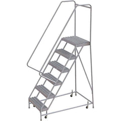 TRI-ARC - Rolling & Wall Mounted Ladders & Platforms Type: Rolling Warehouse Ladder Style: Rolling Safety Ladder - Industrial Tool & Supply