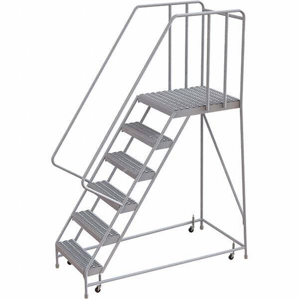 TRI-ARC - Rolling & Wall Mounted Ladders & Platforms Type: Rolling Warehouse Ladder Style: Rolling Safety Ladder - Industrial Tool & Supply