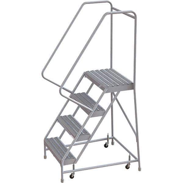 TRI-ARC - Rolling & Wall Mounted Ladders & Platforms Type: Rolling Warehouse Ladder Style: Rolling Safety Ladder - Industrial Tool & Supply