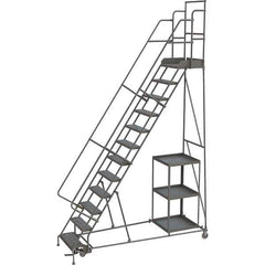 TRI-ARC - Rolling & Wall Mounted Ladders & Platforms Type: Stock-Picking Ladder Style: Rolling Safety Stock Picking Ladder - Industrial Tool & Supply