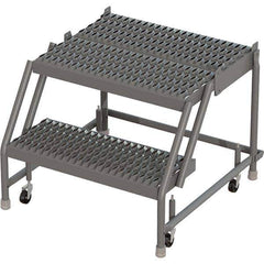 TRI-ARC - Rolling & Wall Mounted Ladders & Platforms Type: Rolling Warehouse Ladder Style: Rolling Platform Ladder - Industrial Tool & Supply