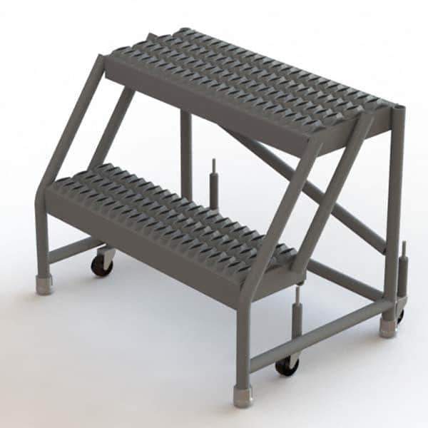 TRI-ARC - Rolling & Wall Mounted Ladders & Platforms Type: Rolling Warehouse Ladder Style: Rolling Platform Ladder - Industrial Tool & Supply