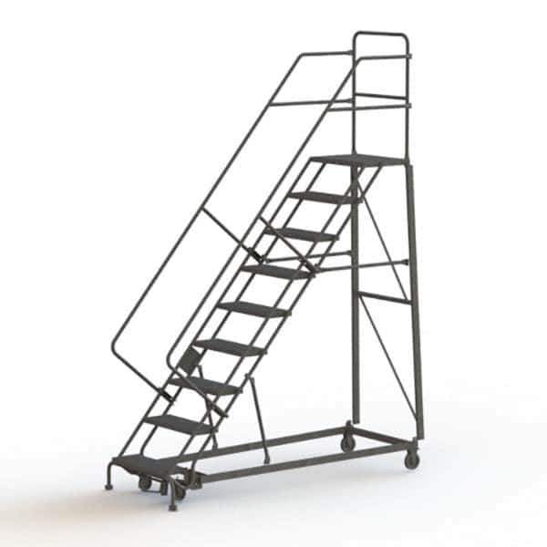 TRI-ARC - Rolling & Wall Mounted Ladders & Platforms Type: Stairway Slope Ladder Style: Rolling Safety Ladder - Industrial Tool & Supply