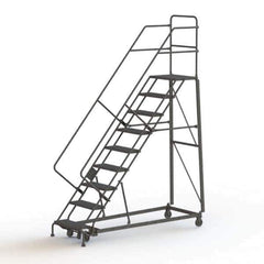 TRI-ARC - Rolling & Wall Mounted Ladders & Platforms Type: Stairway Slope Ladder Style: Rolling Safety Ladder - Industrial Tool & Supply