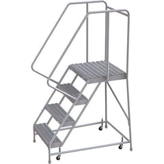 TRI-ARC - Rolling & Wall Mounted Ladders & Platforms Type: Rolling Warehouse Ladder Style: Rolling Safety Ladder - Industrial Tool & Supply