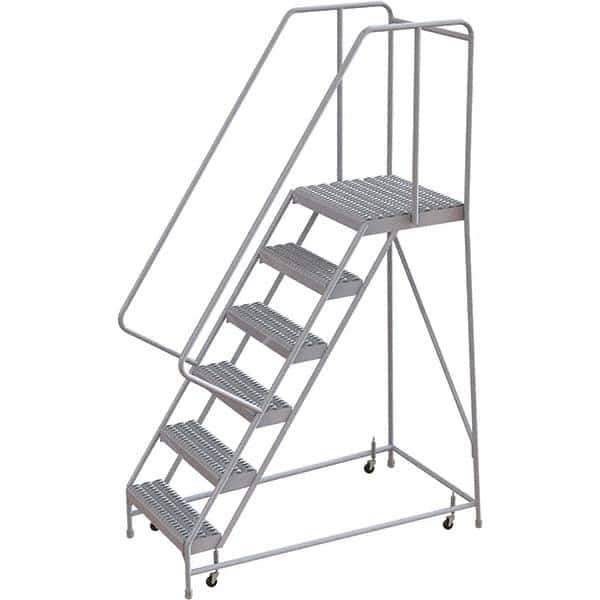 TRI-ARC - Rolling & Wall Mounted Ladders & Platforms Type: Rolling Warehouse Ladder Style: Rolling Safety Ladder - Industrial Tool & Supply
