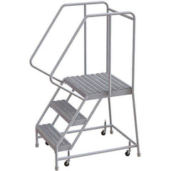 TRI-ARC - Rolling & Wall Mounted Ladders & Platforms Type: Rolling Warehouse Ladder Style: Rolling Safety Ladder - Industrial Tool & Supply