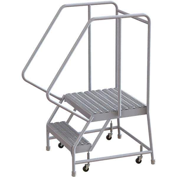 TRI-ARC - Rolling & Wall Mounted Ladders & Platforms Type: Rolling Warehouse Ladder Style: Rolling Safety Ladder - Industrial Tool & Supply