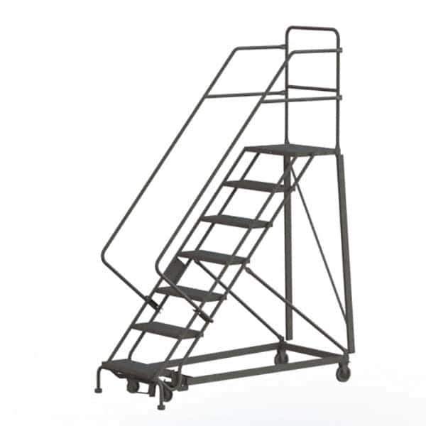 TRI-ARC - Rolling & Wall Mounted Ladders & Platforms Type: Stairway Slope Ladder Style: Rolling Safety Ladder - Industrial Tool & Supply