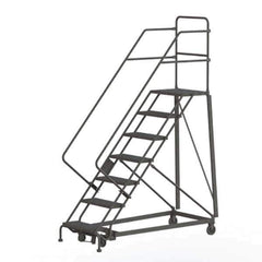 TRI-ARC - Rolling & Wall Mounted Ladders & Platforms Type: Stairway Slope Ladder Style: Rolling Safety Ladder - Industrial Tool & Supply