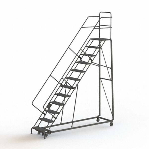 TRI-ARC - Rolling & Wall Mounted Ladders & Platforms Type: Stairway Slope Ladder Style: Rolling Safety Ladder - Industrial Tool & Supply