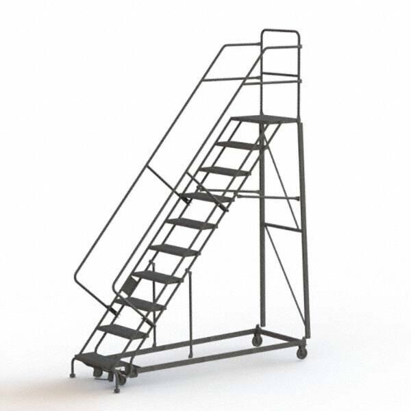TRI-ARC - Rolling & Wall Mounted Ladders & Platforms Type: Stairway Slope Ladder Style: Rolling Safety Ladder - Industrial Tool & Supply